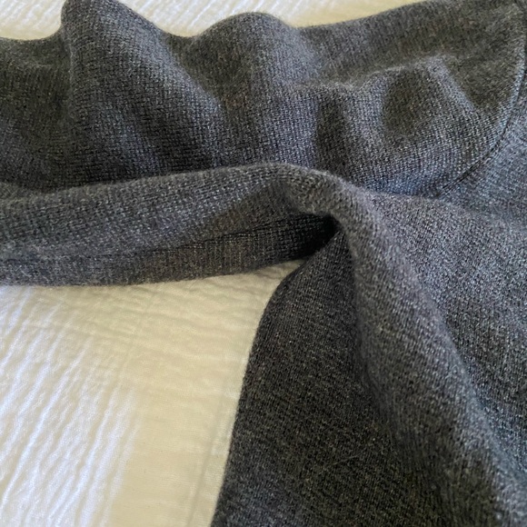 JCrew Juliette Collarless Cardigan - Charcoal - Picture 6 of 6